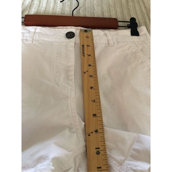 Boden Helena White Cotton Blend Womens Shorts US Size 4 - Picture 7 of 9